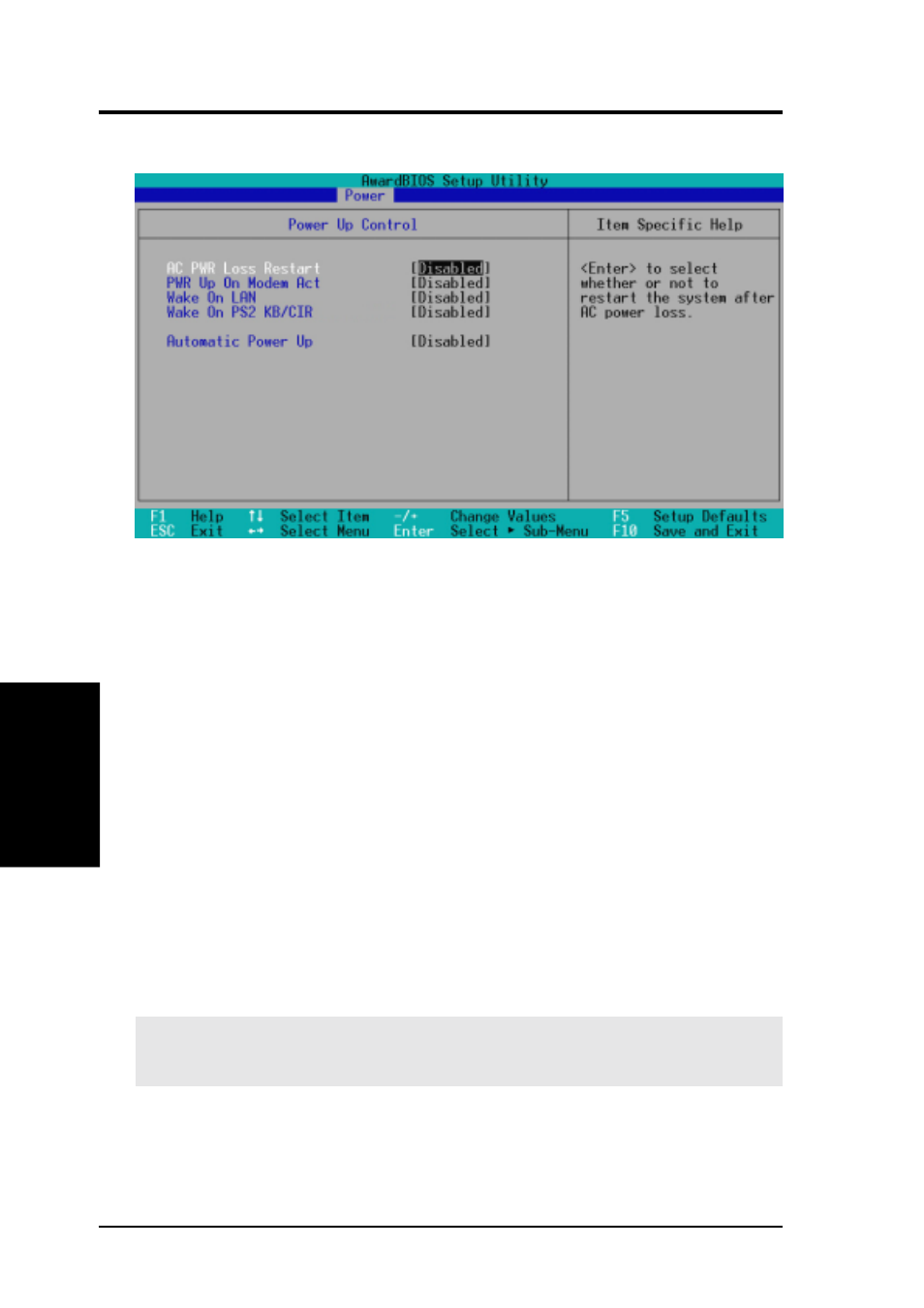 Bios setup, 1 power up control | Asus MEW-B User Manual | Page 68 / 128
