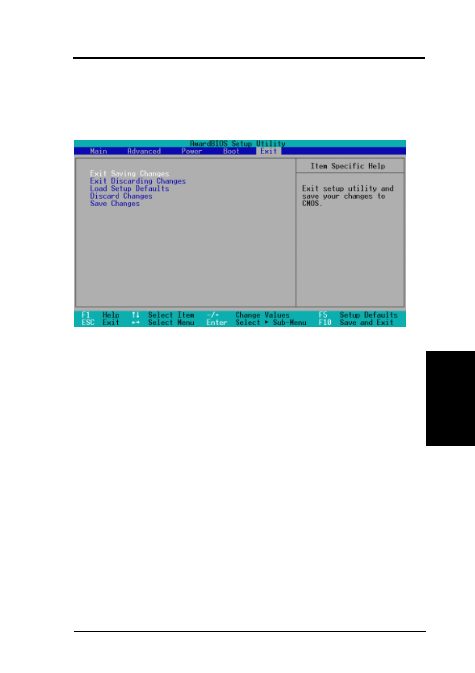 Bios setup, 7 exit menu | Asus MEW-B User Manual | Page 73 / 128