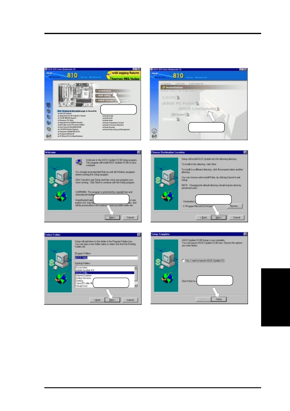 Software setup, 7 asus liveupdate | Asus MEW-B User Manual | Page 87 / 128