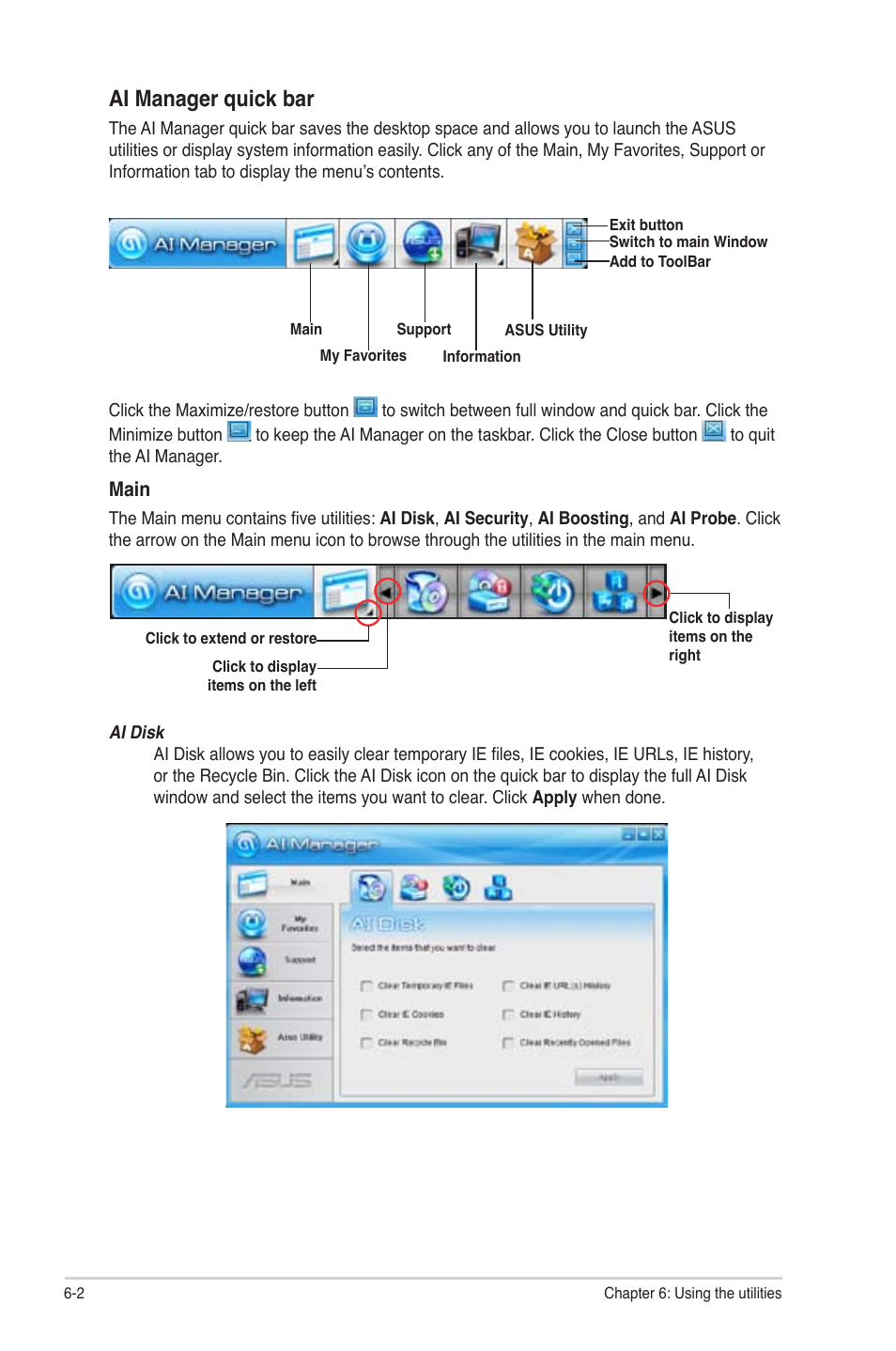 Ai manager quick bar | Asus CG5275 User Manual | Page 50 / 66