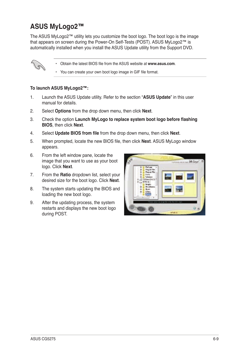 Asus mylogo2 | Asus CG5275 User Manual | Page 57 / 66