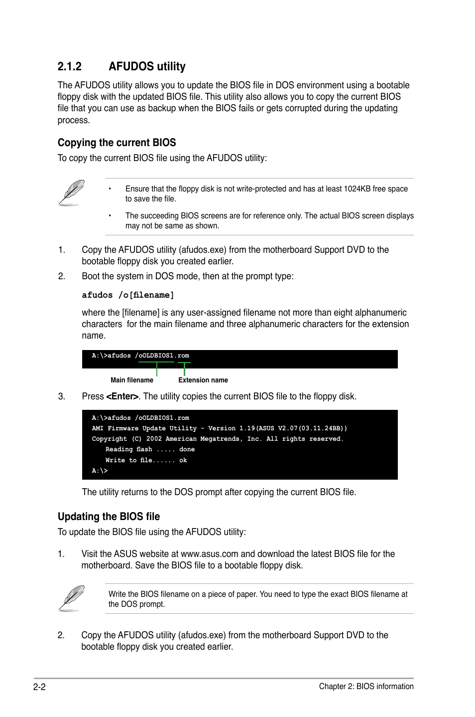 2 afudos utility, Afudos utility -2 | Asus M3N78 SE User Manual | Page 40 / 62