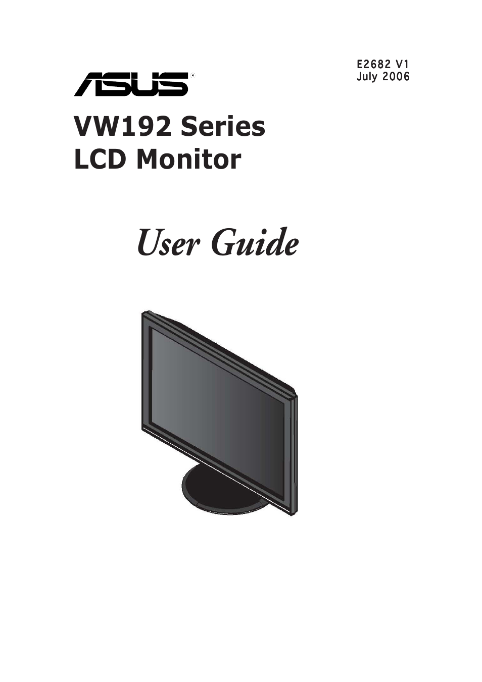 Asus VW192T User Manual | 18 pages