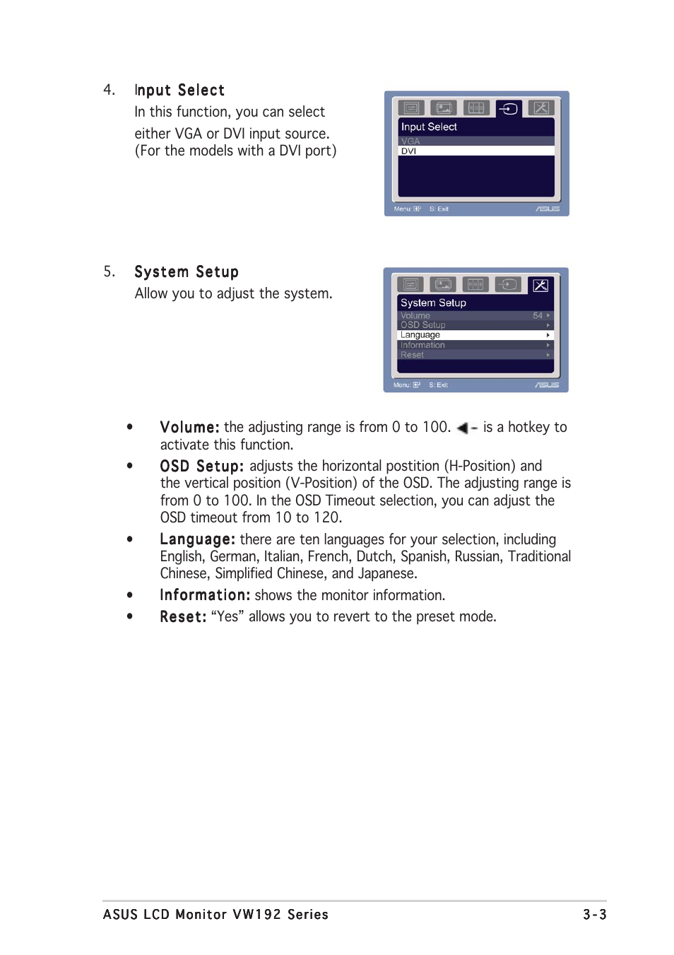 Asus VW192T User Manual | Page 15 / 18