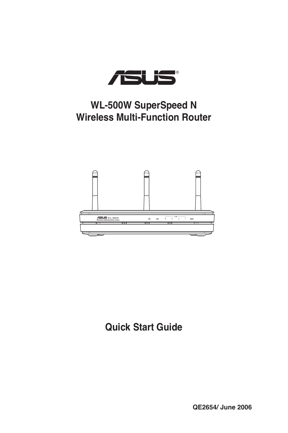 Asus WL-500W User Manual | 20 pages
