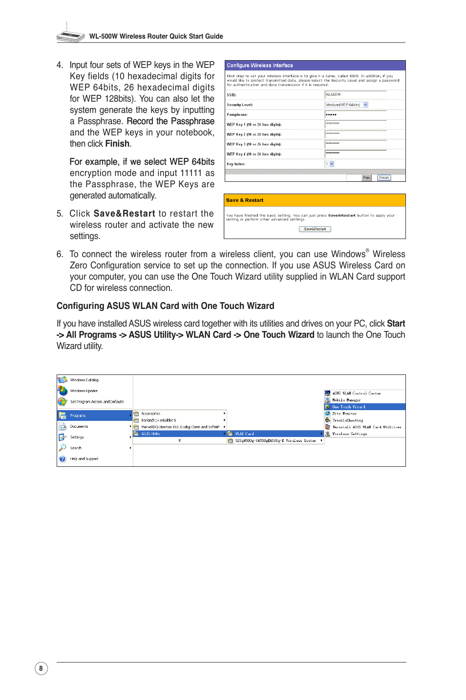 Asus WL-500W User Manual | Page 10 / 20