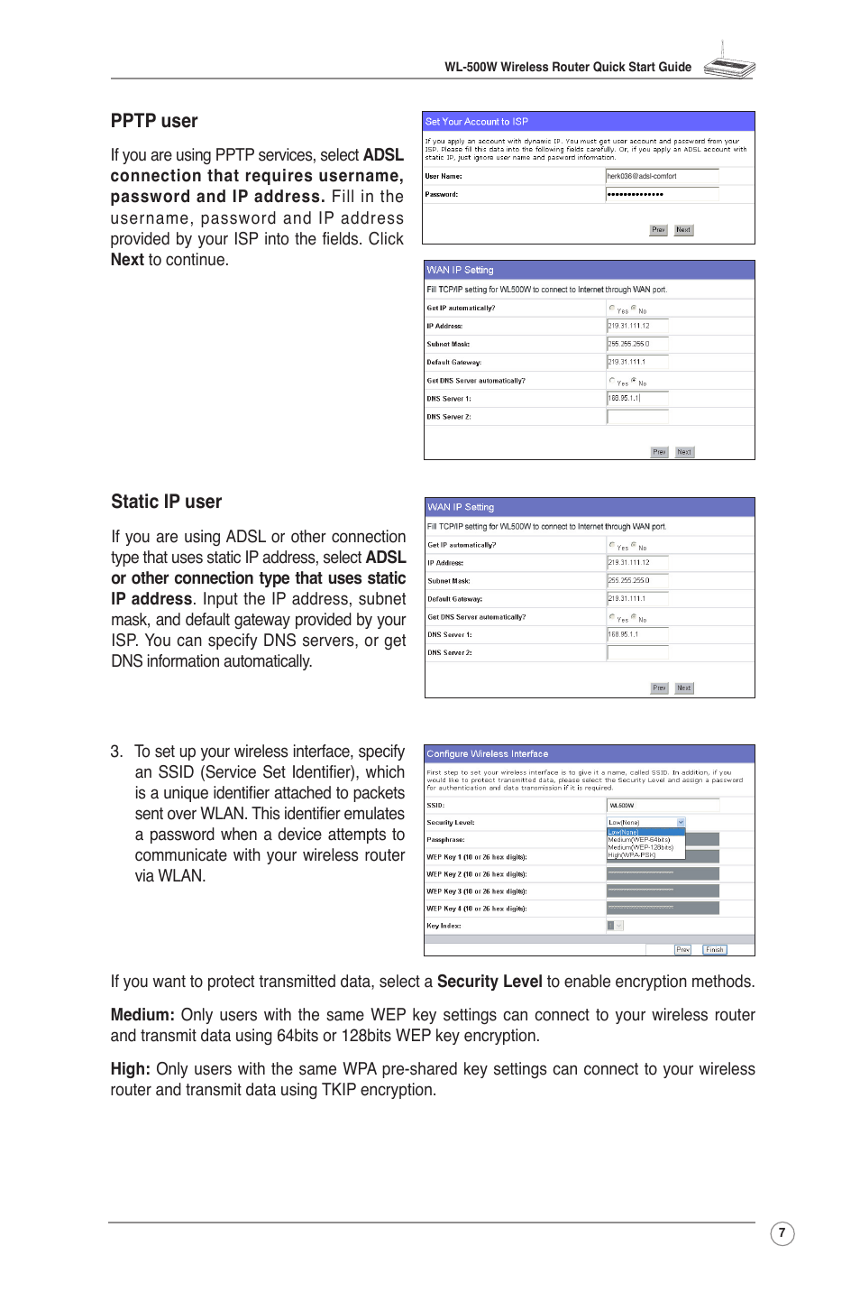Asus WL-500W User Manual | Page 9 / 20
