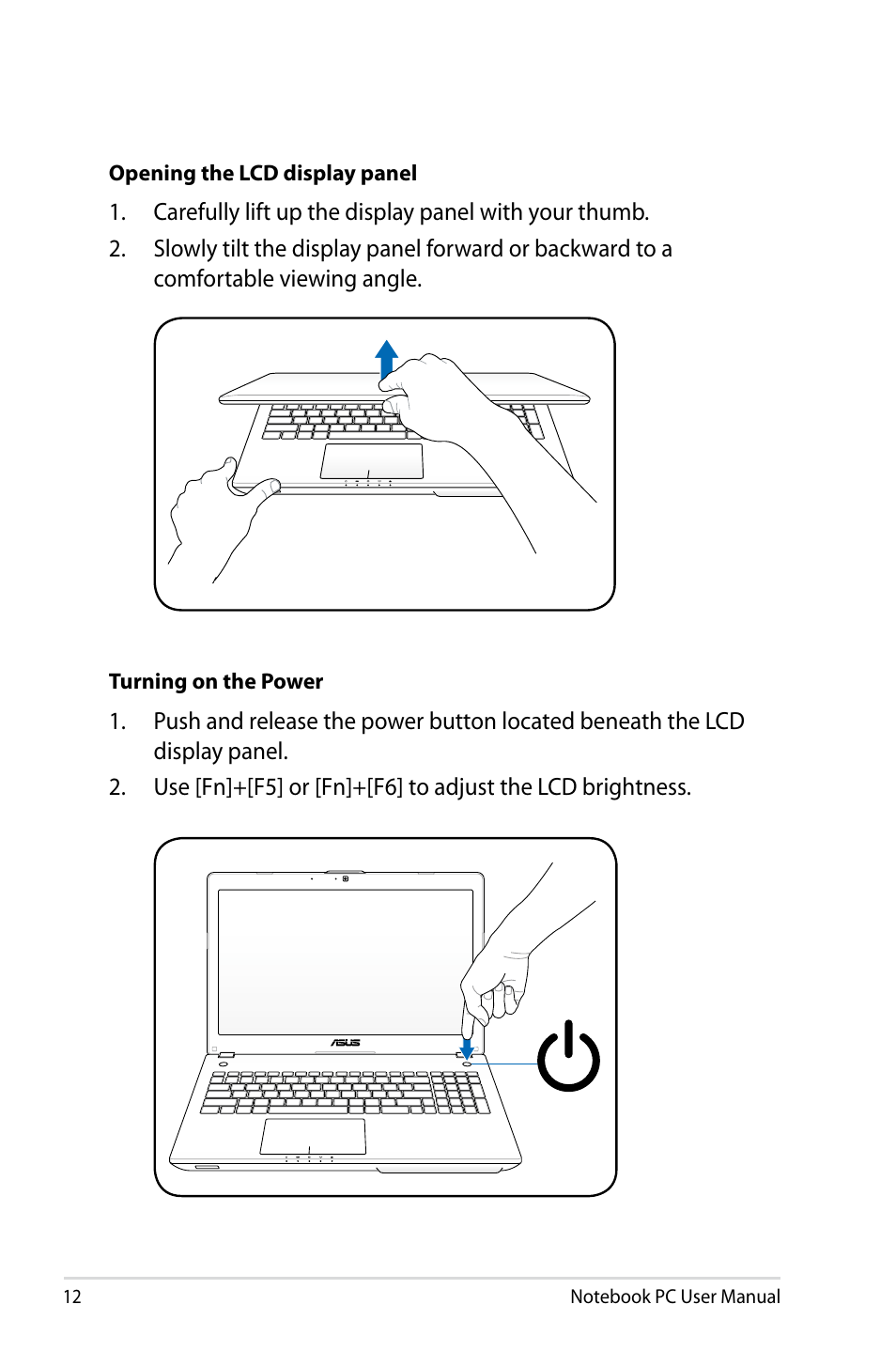 Asus R501VZ User Manual | Page 12 / 118