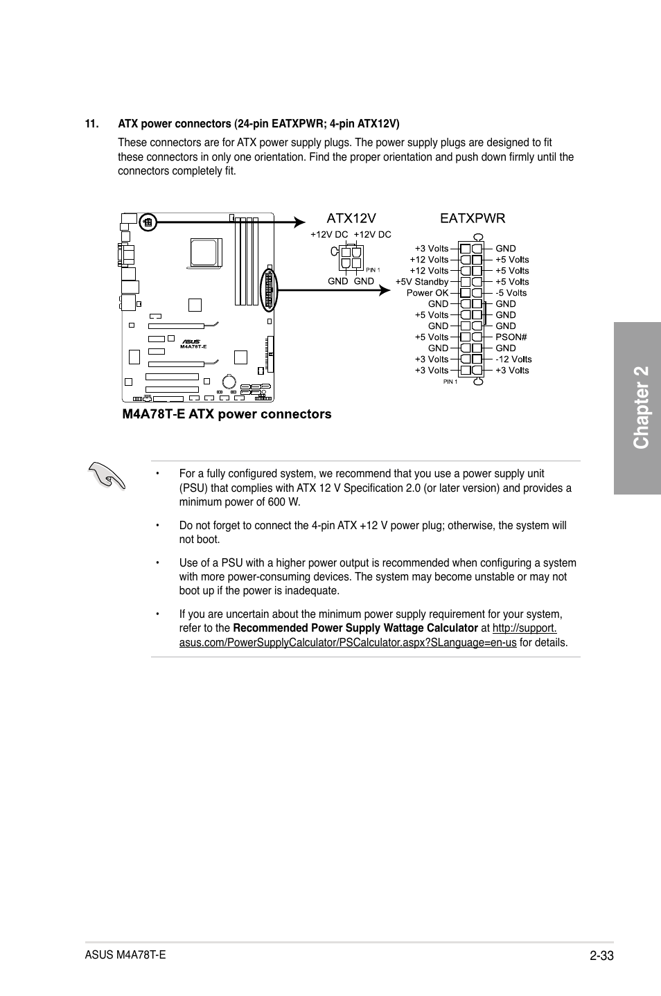 Chapter 2 | Asus M4A78T-E User Manual | Page 53 / 122