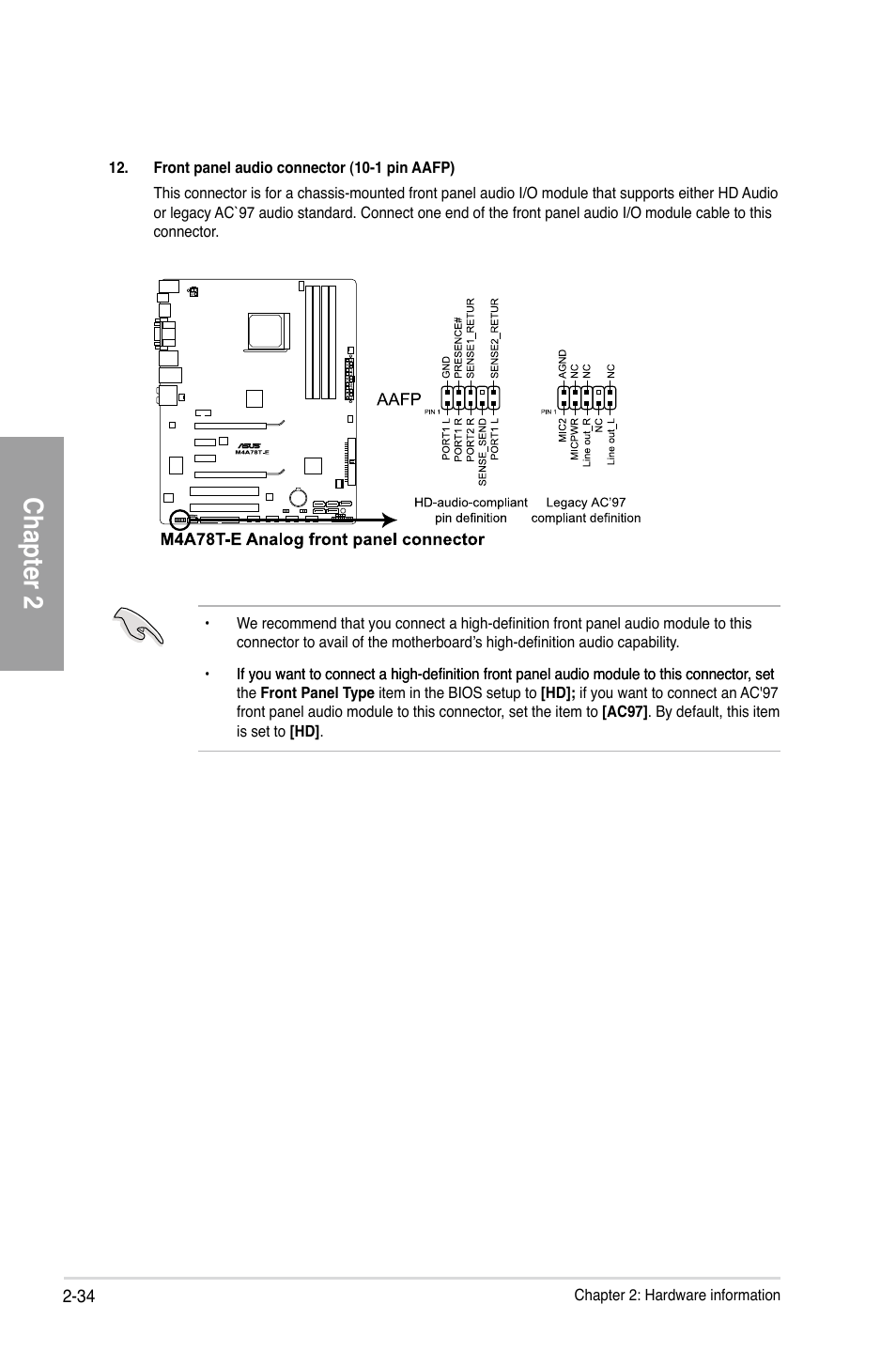 Chapter 2 | Asus M4A78T-E User Manual | Page 54 / 122