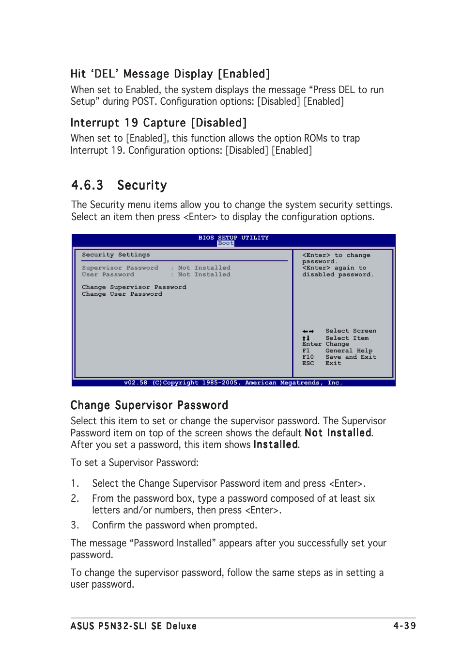 3 security security security security security | Asus P5N32-SLI SE Deluxe User Manual | Page 113 / 174