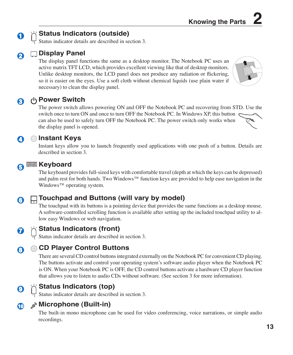 Asus W3Z User Manual | Page 13 / 71