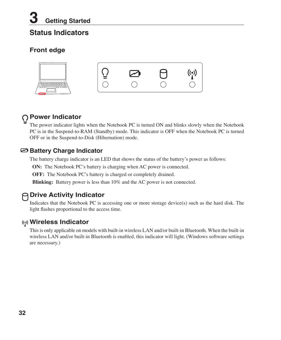 Asus W3Z User Manual | Page 32 / 71