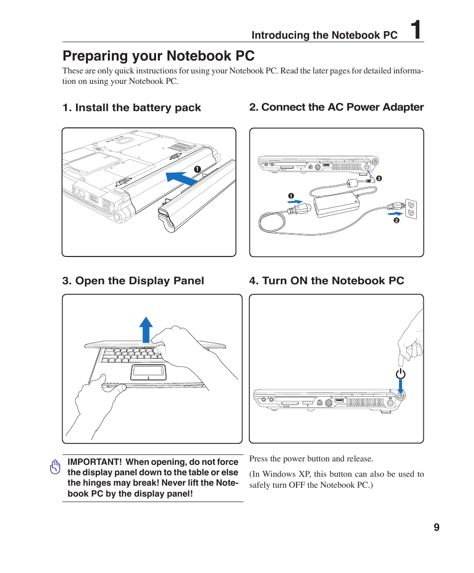 Asus W3Z User Manual | Page 9 / 71