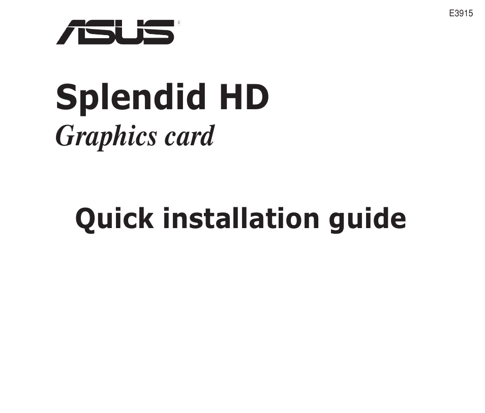 Asus MA3850 Series User Manual | 4 pages