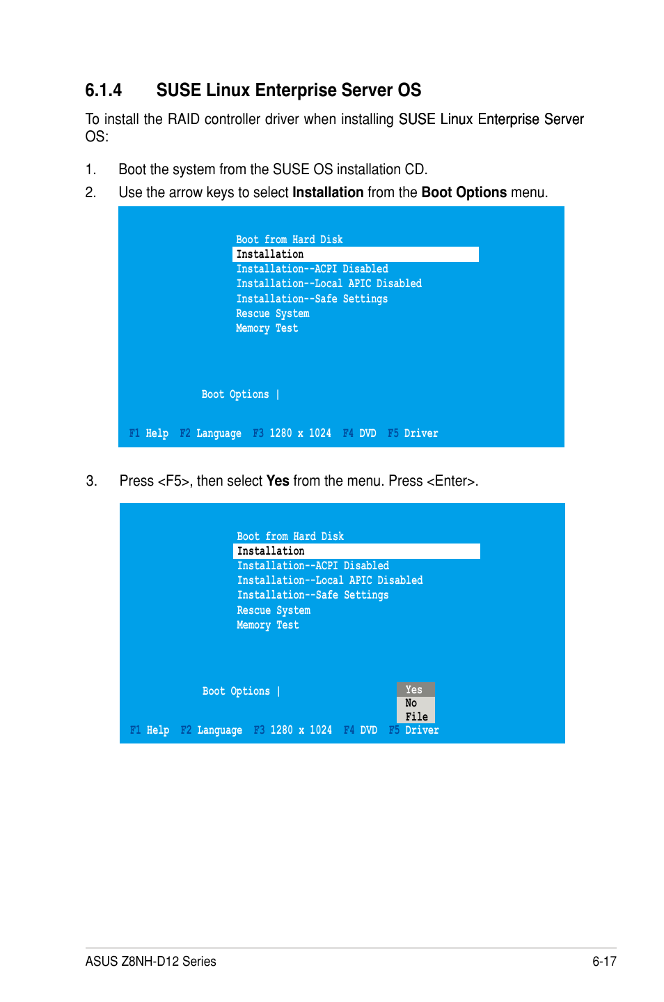 4 suse linux enterprise server os | Asus Z8PH-D12/IFB User Manual | Page 145 / 170