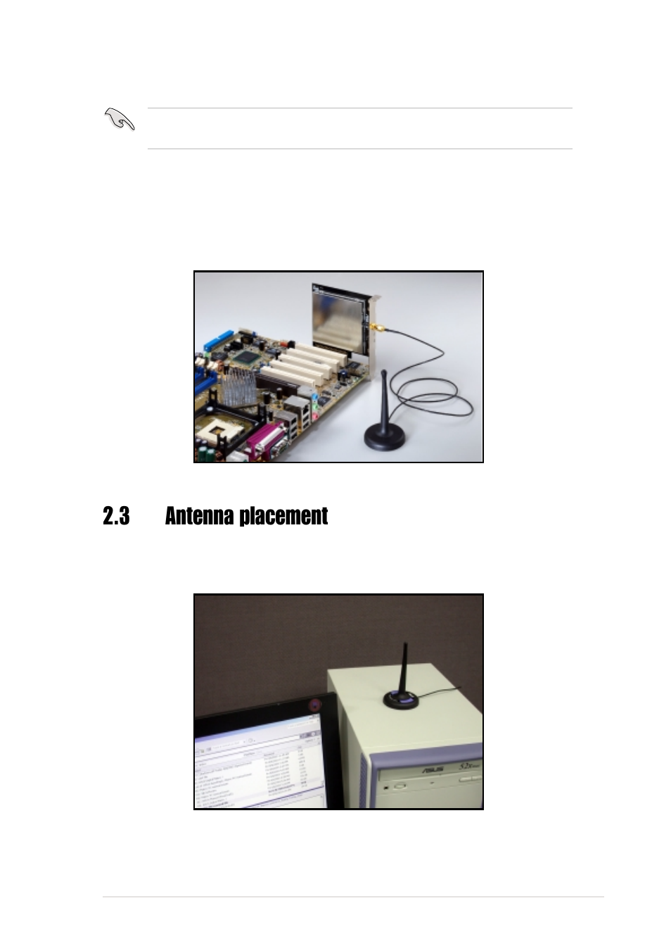 3 antenna placement | Asus WiFi-b User Manual | Page 15 / 60