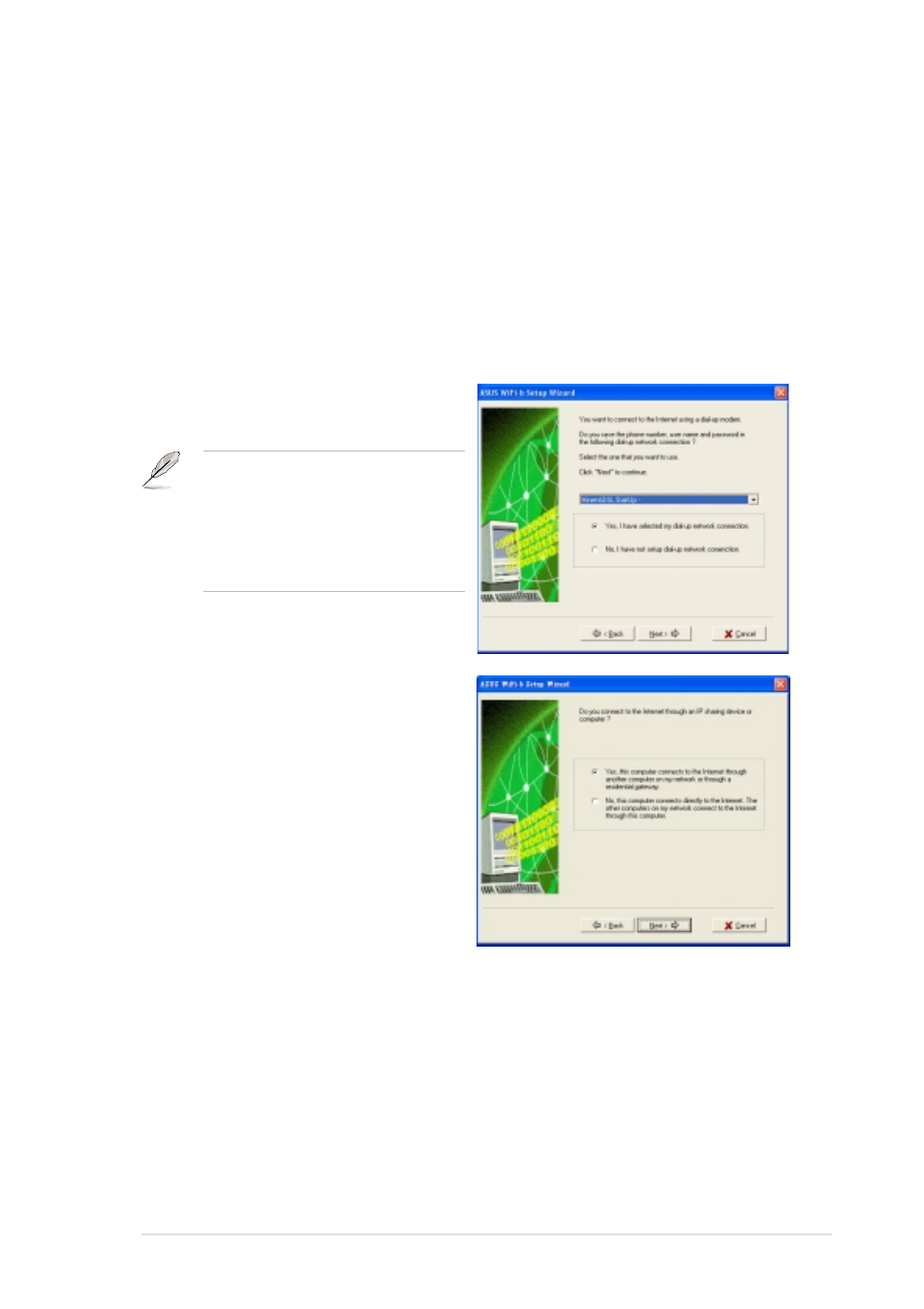 3 dial-up modem | Asus WiFi-b User Manual | Page 33 / 60