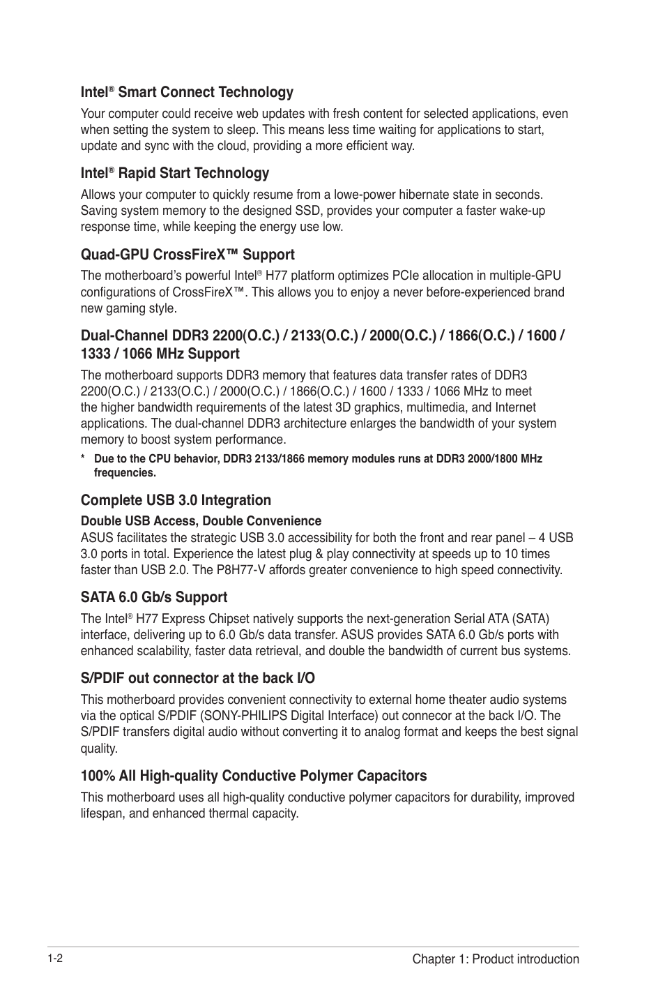 Asus P8H77-V User Manual | Page 16 / 90