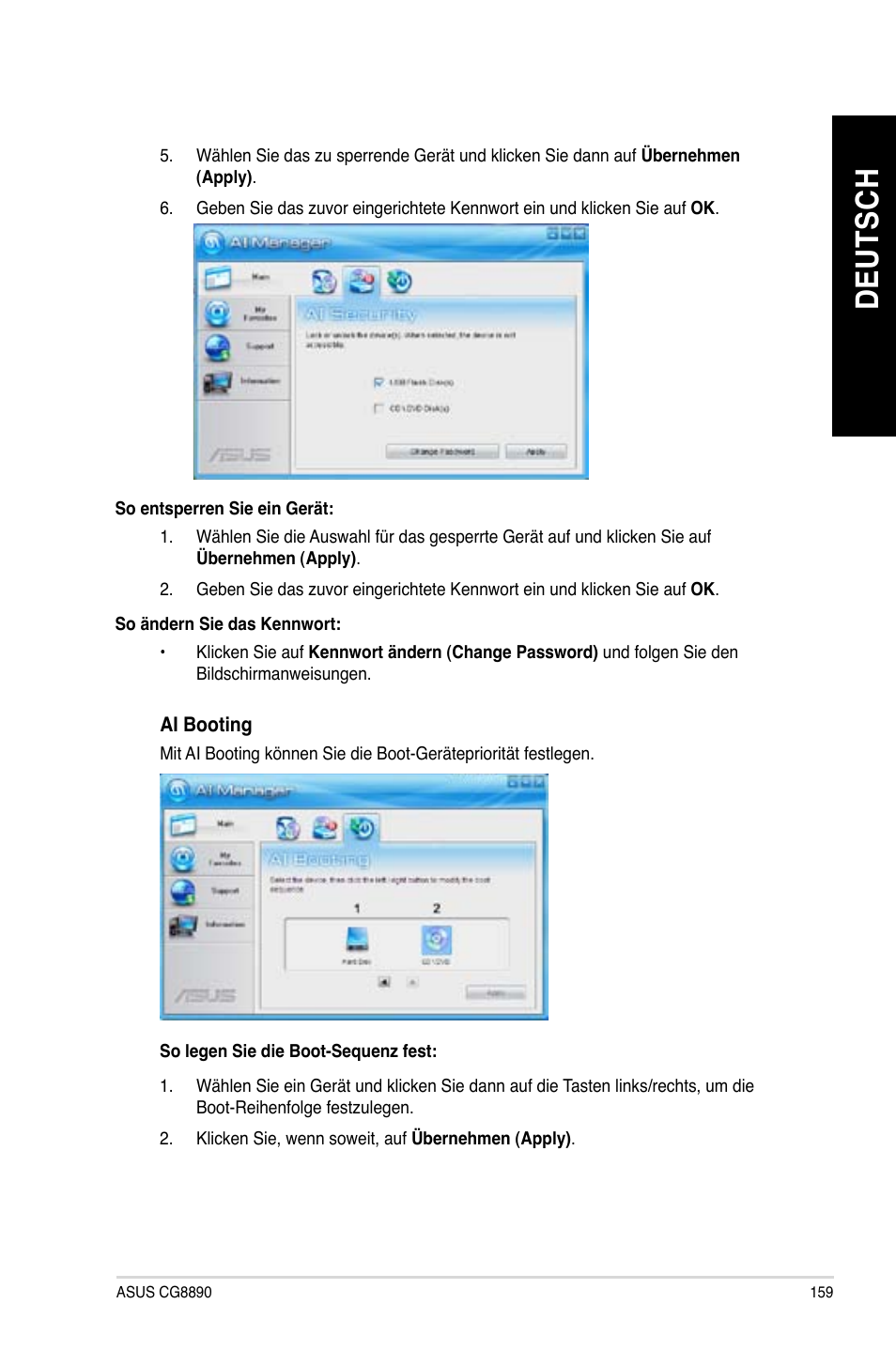 De ut sc h de ut sc h | Asus CG8890 User Manual | Page 161 / 632