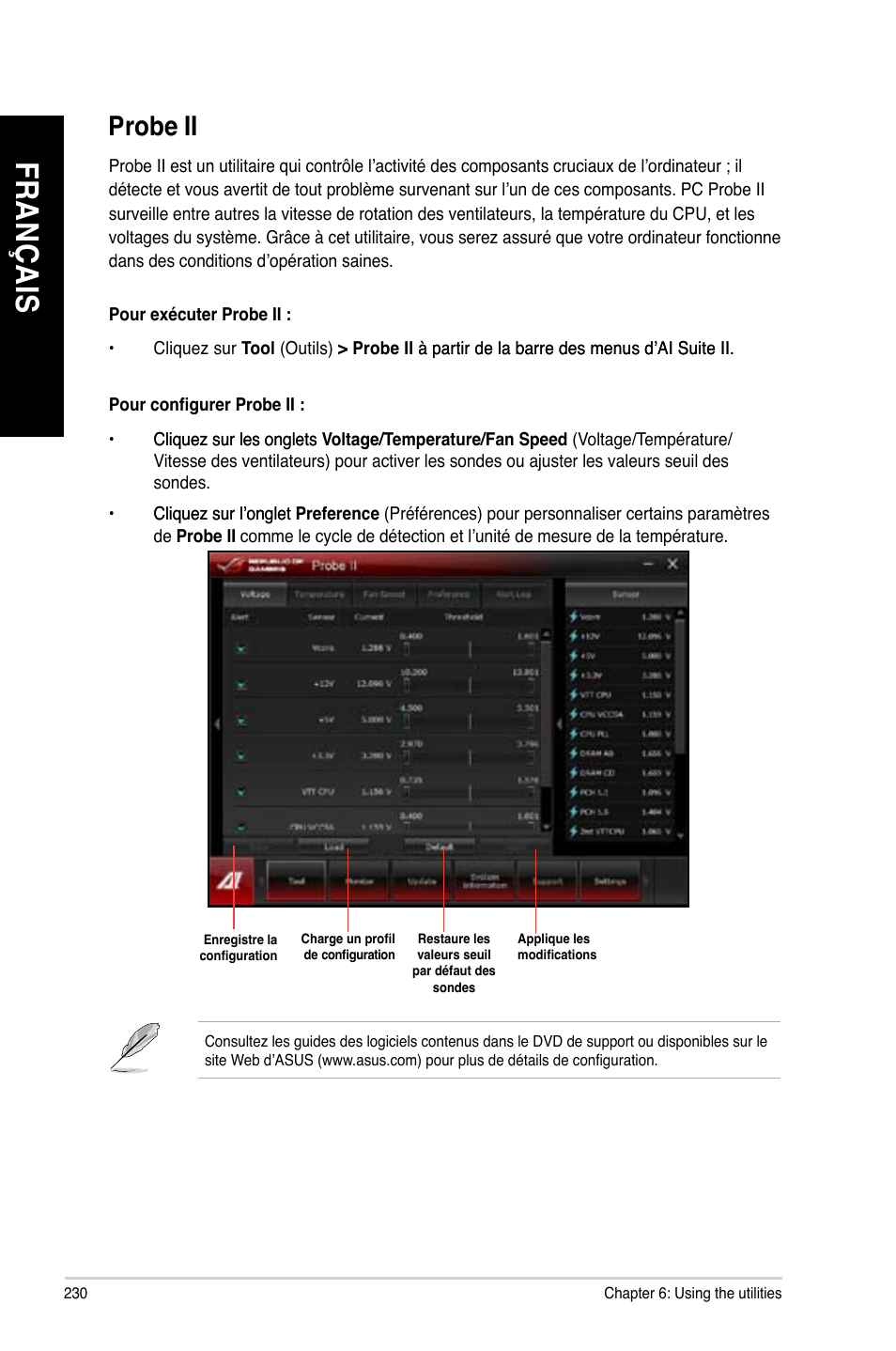 Probe ii, Fr an ça is fr an ça is fr an ça is fr an ça is, Probe.ii | Asus CG8890 User Manual | Page 232 / 632