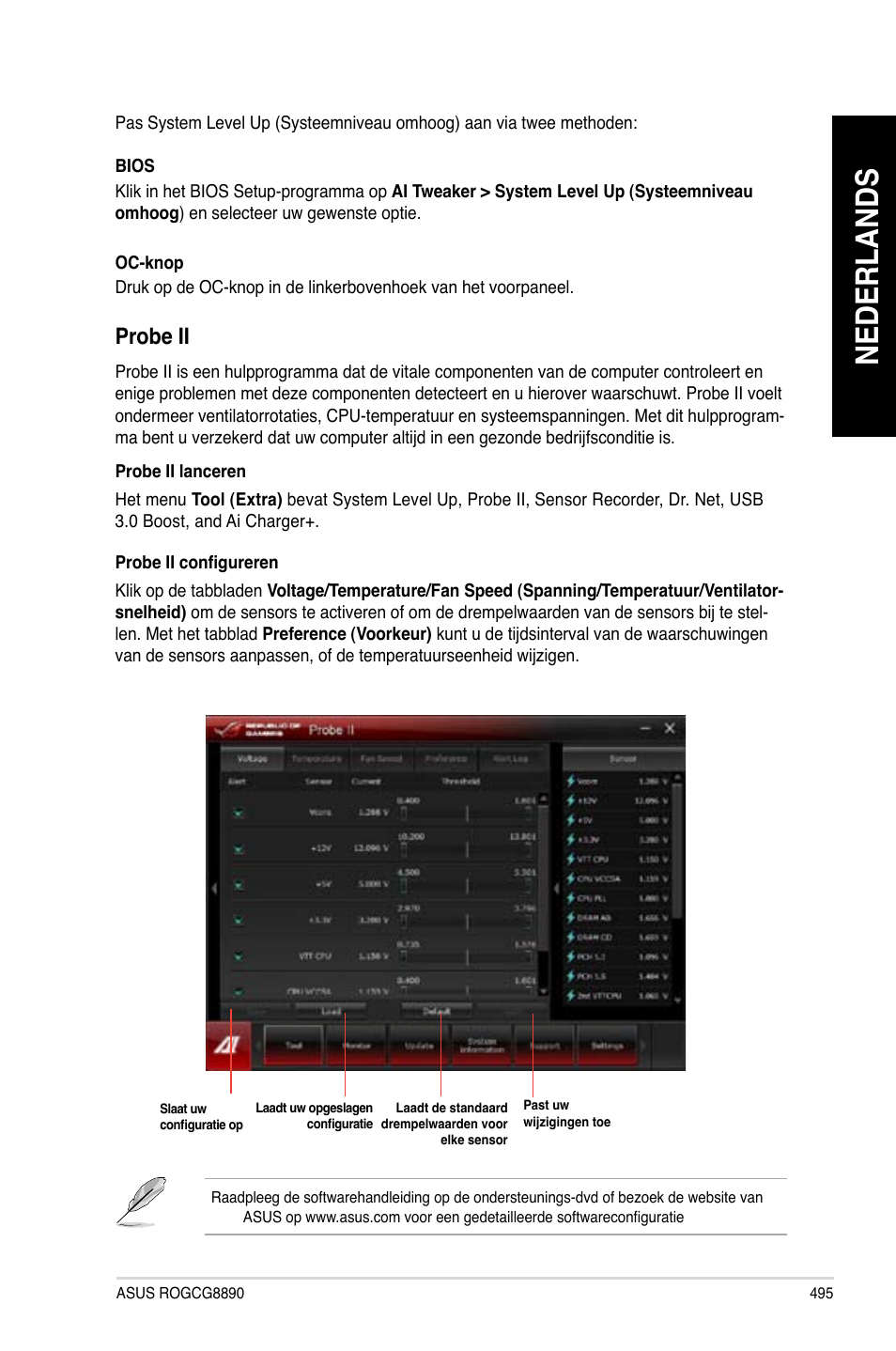 Nederlands, Probe ii | Asus CG8890 User Manual | Page 497 / 632