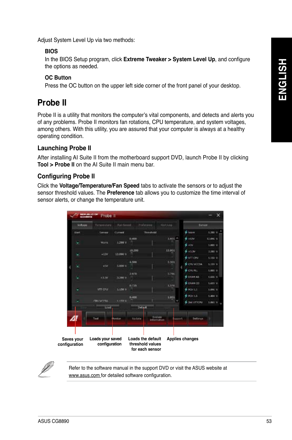 Probe ii, En gl is h en gl is h, Probe.ii | Asus CG8890 User Manual | Page 55 / 632