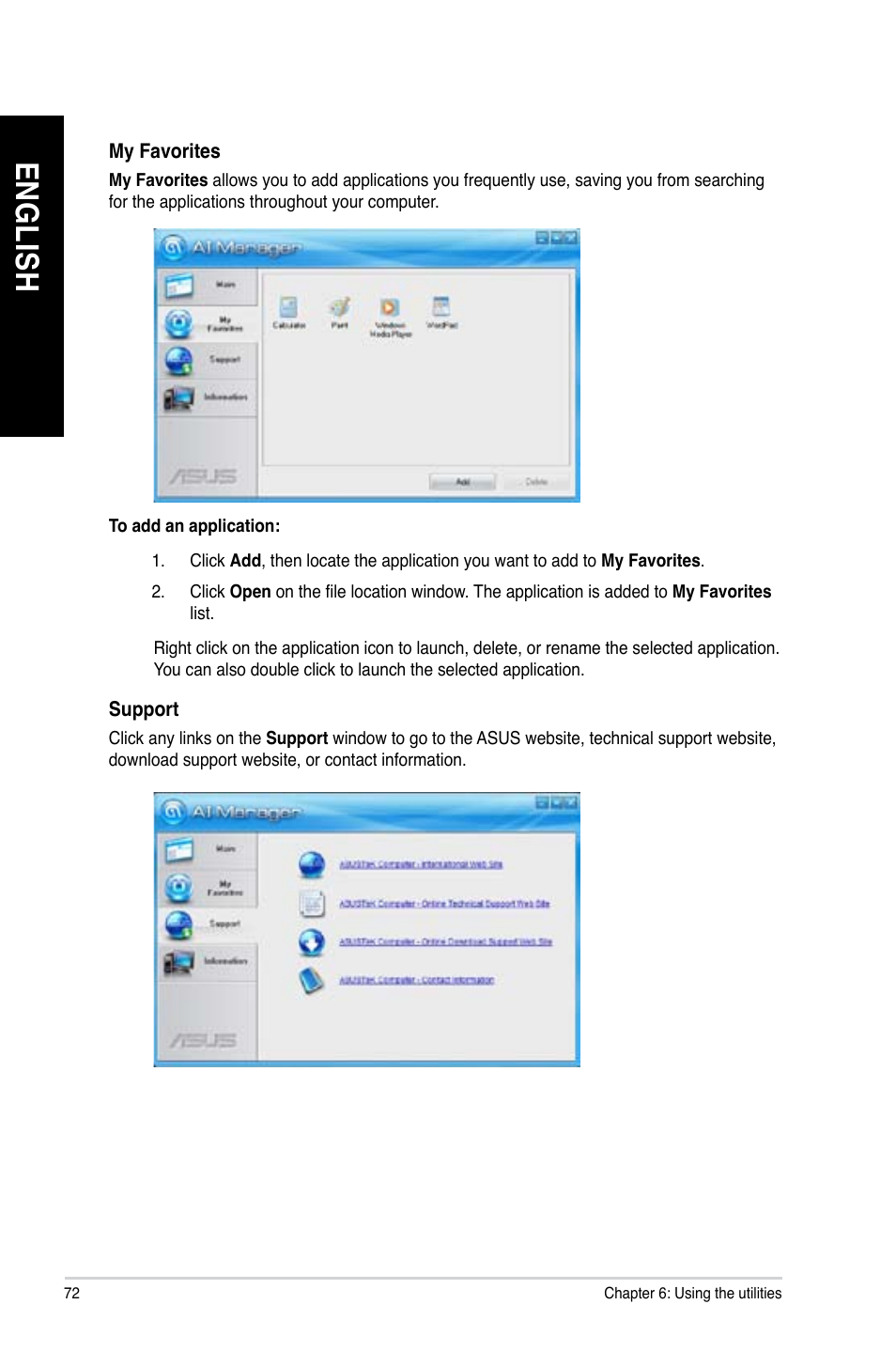 En gl is h en gl is h en gl is h en gl is h | Asus CG8890 User Manual | Page 74 / 632