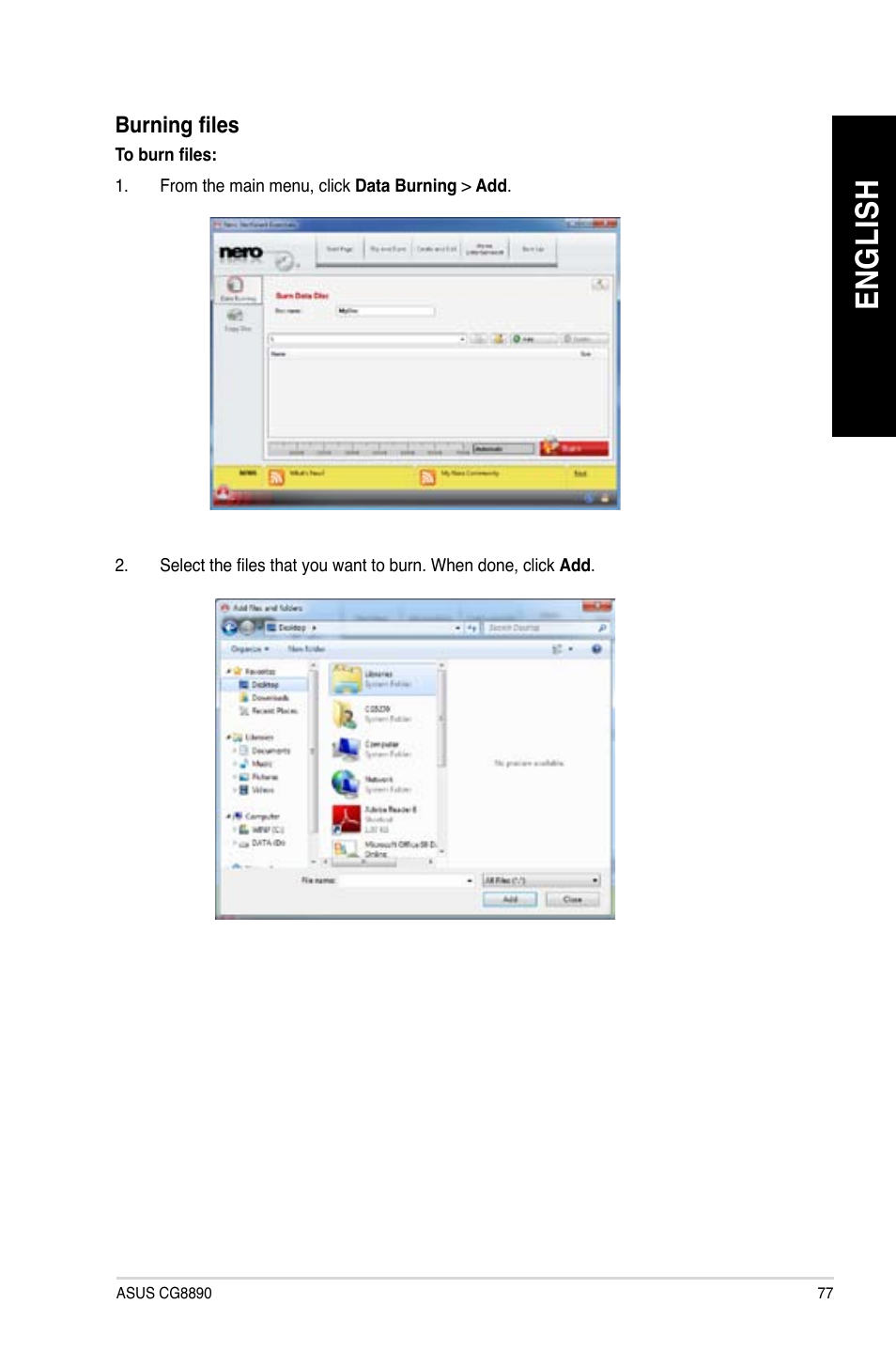 En gl is h en gl is h | Asus CG8890 User Manual | Page 79 / 632