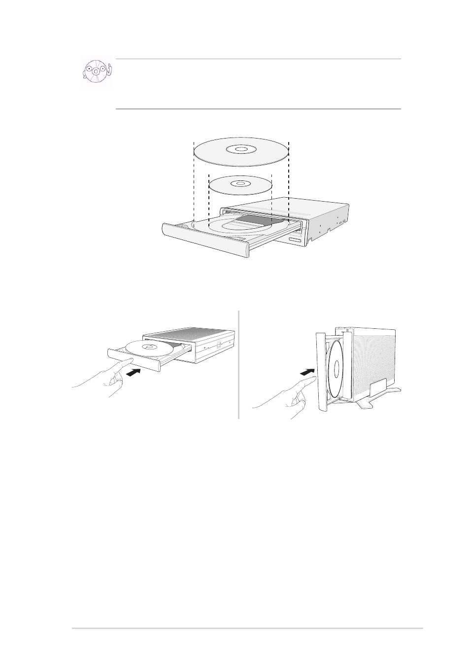 Ejecting a disc from the drive | Asus DRW-0804P-D User Manual | Page 23 / 26