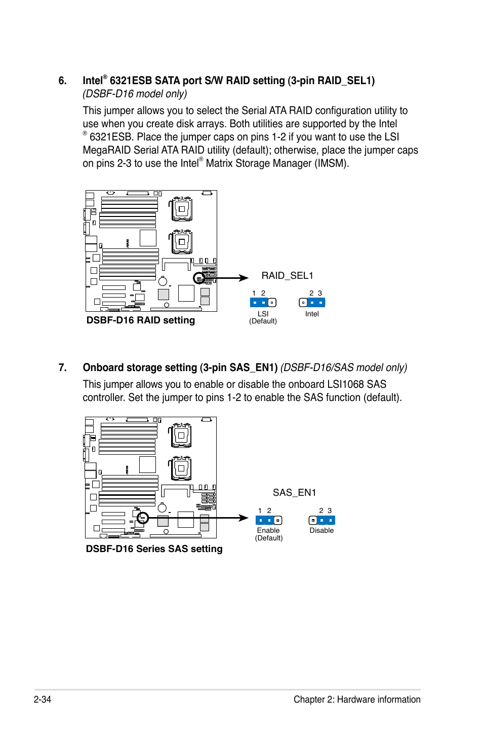 Intel, Matrix storage manager (imsm) | Asus DSBF-D16/SAS User Manual | Page 56 / 202