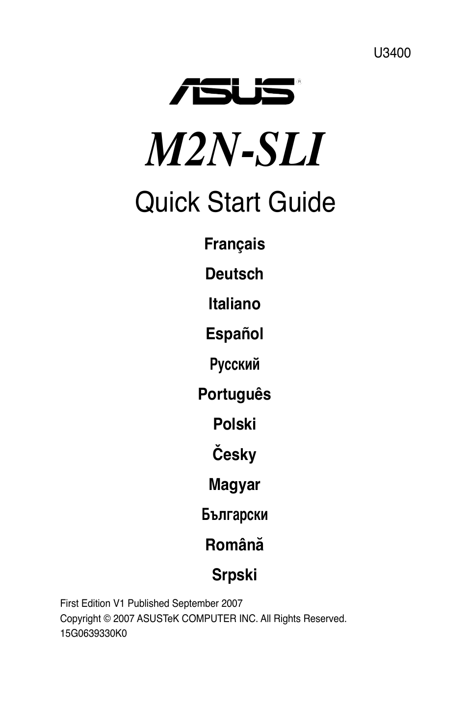 Asus M2N-SLI User Manual | 38 pages