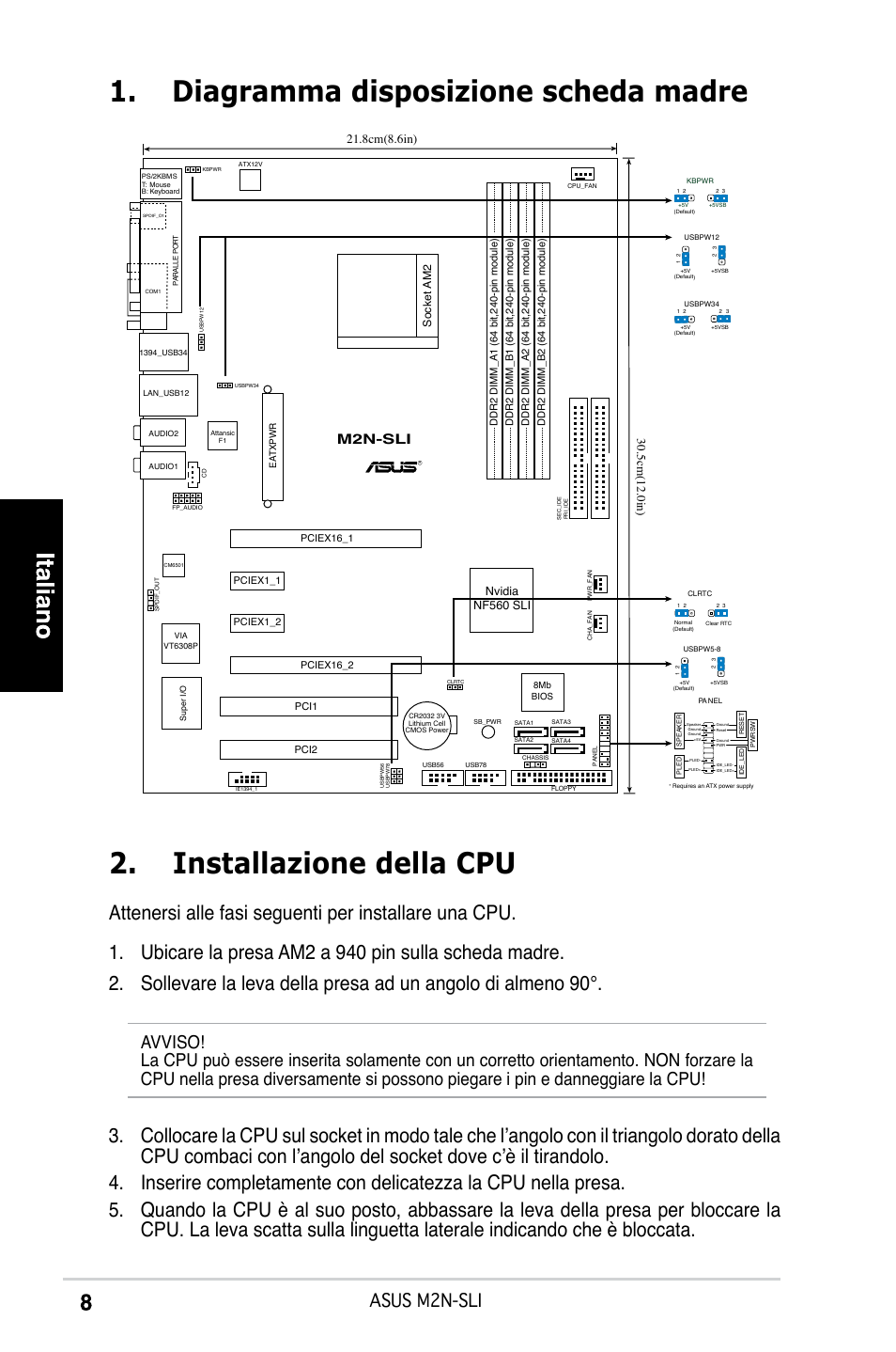 Asus m2n-sli, M2n-sli, Socket am2 | Nvidia nf560 sli | Asus M2N-SLI User Manual | Page 8 / 38