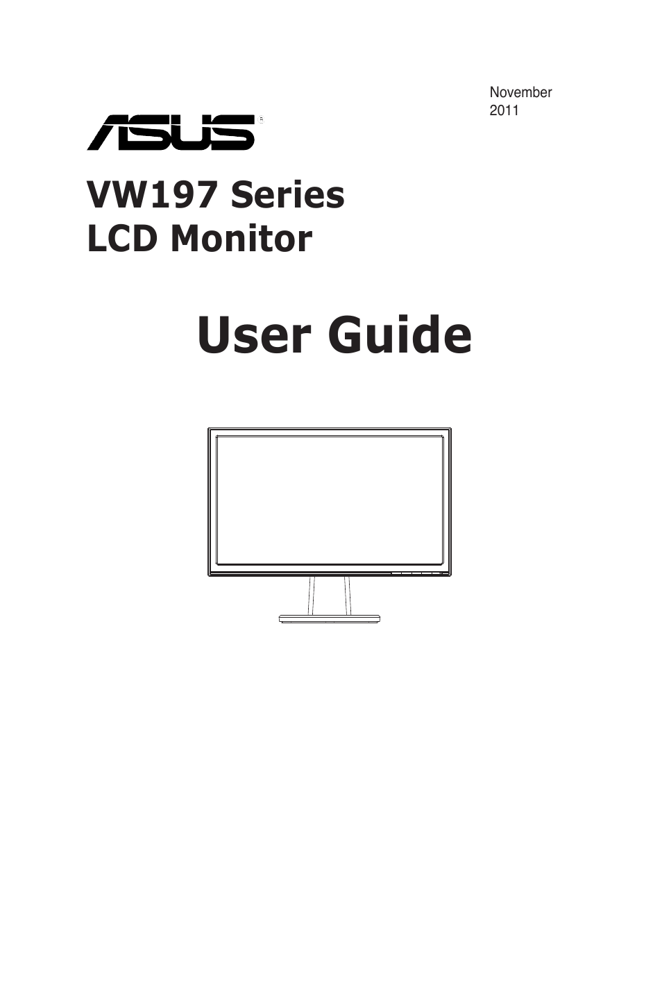 Asus VW197DR User Manual | 21 pages