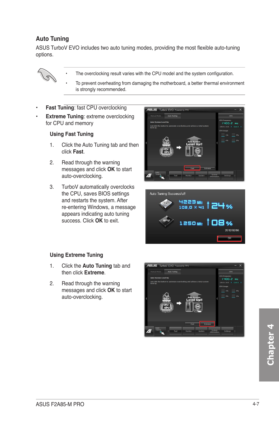 Chapter 4 | Asus F2A85-M PRO User Manual | Page 101 / 165