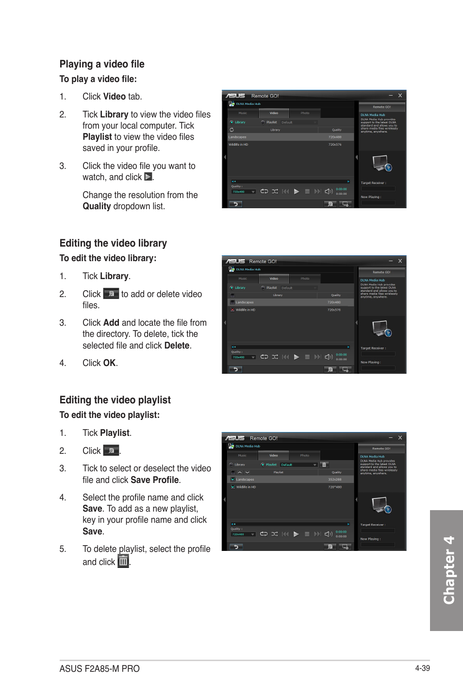 Chapter 4 | Asus F2A85-M PRO User Manual | Page 133 / 165