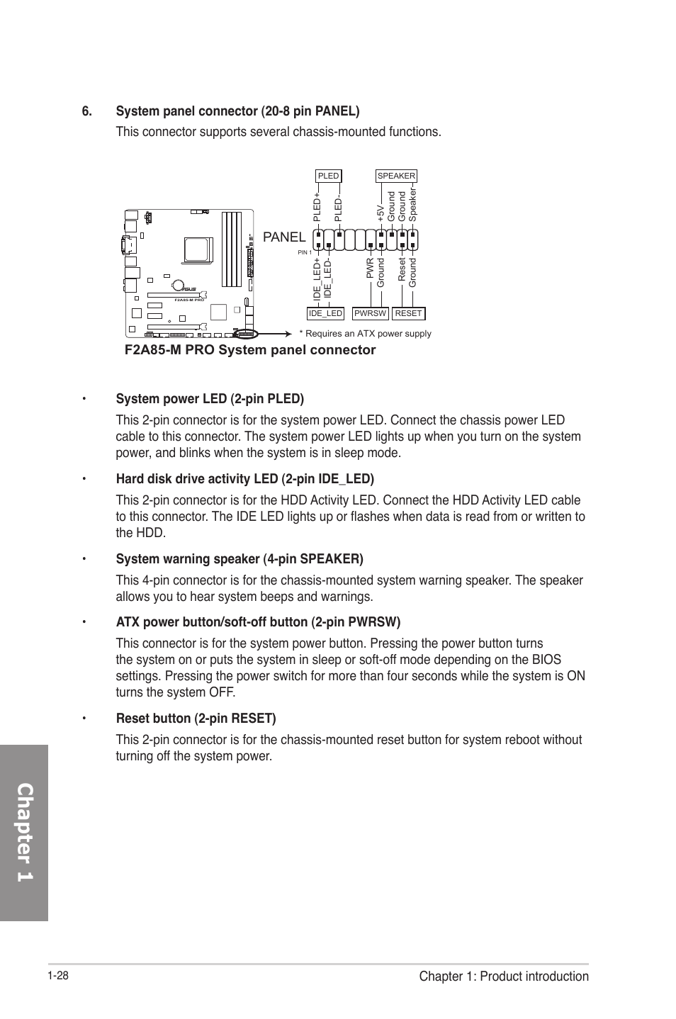 Chapter 1 | Asus F2A85-M PRO User Manual | Page 44 / 165