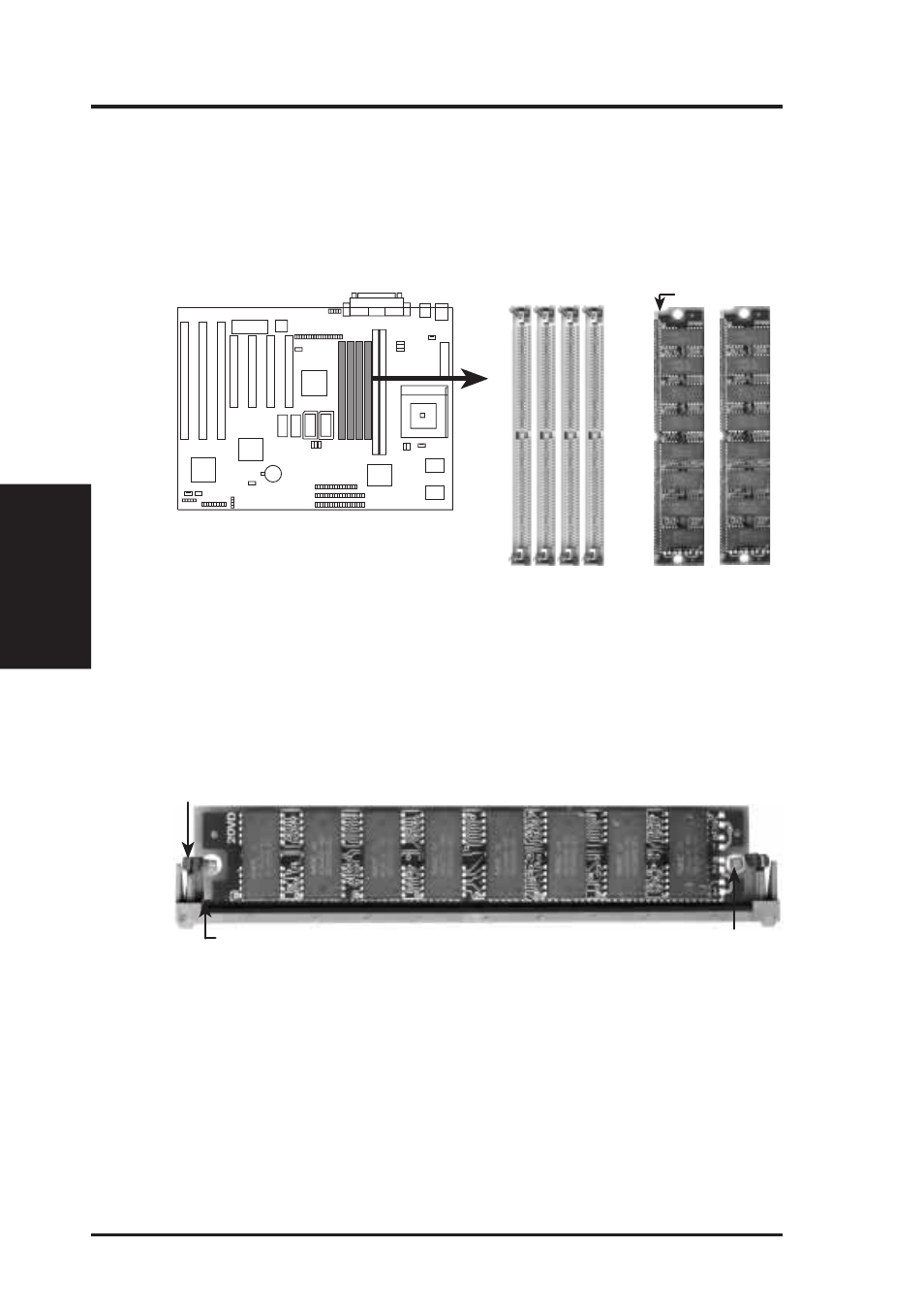 Iii. installation, 72 pin dram in simm socket, 72 pin simm sockets | Asus TX97-XV User Manual | Page 20 / 98