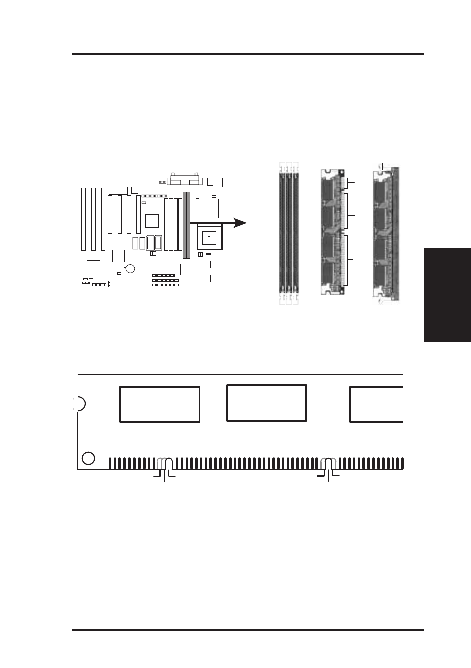 Iii. installation, Pin dram dimm notch key definitions | Asus TX97-XV User Manual | Page 21 / 98