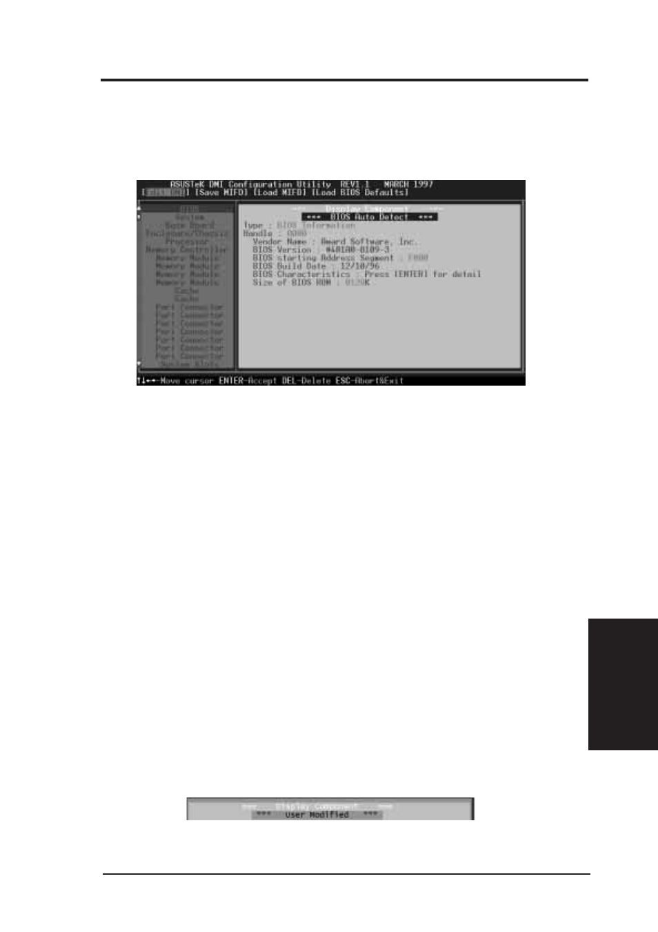 V. support software, Using the asus dmi configuration utility | Asus TX97-XV User Manual | Page 59 / 98