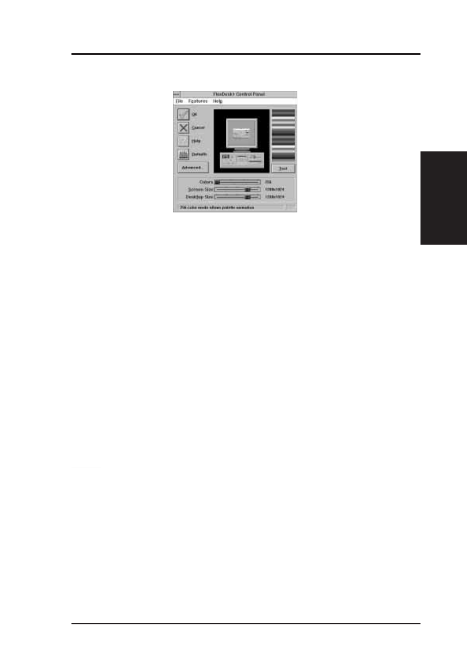Vii. microsoft windows 3.x, Flexdesk, Flexdesk+ basic settings | Asus TX97-XV User Manual | Page 73 / 98