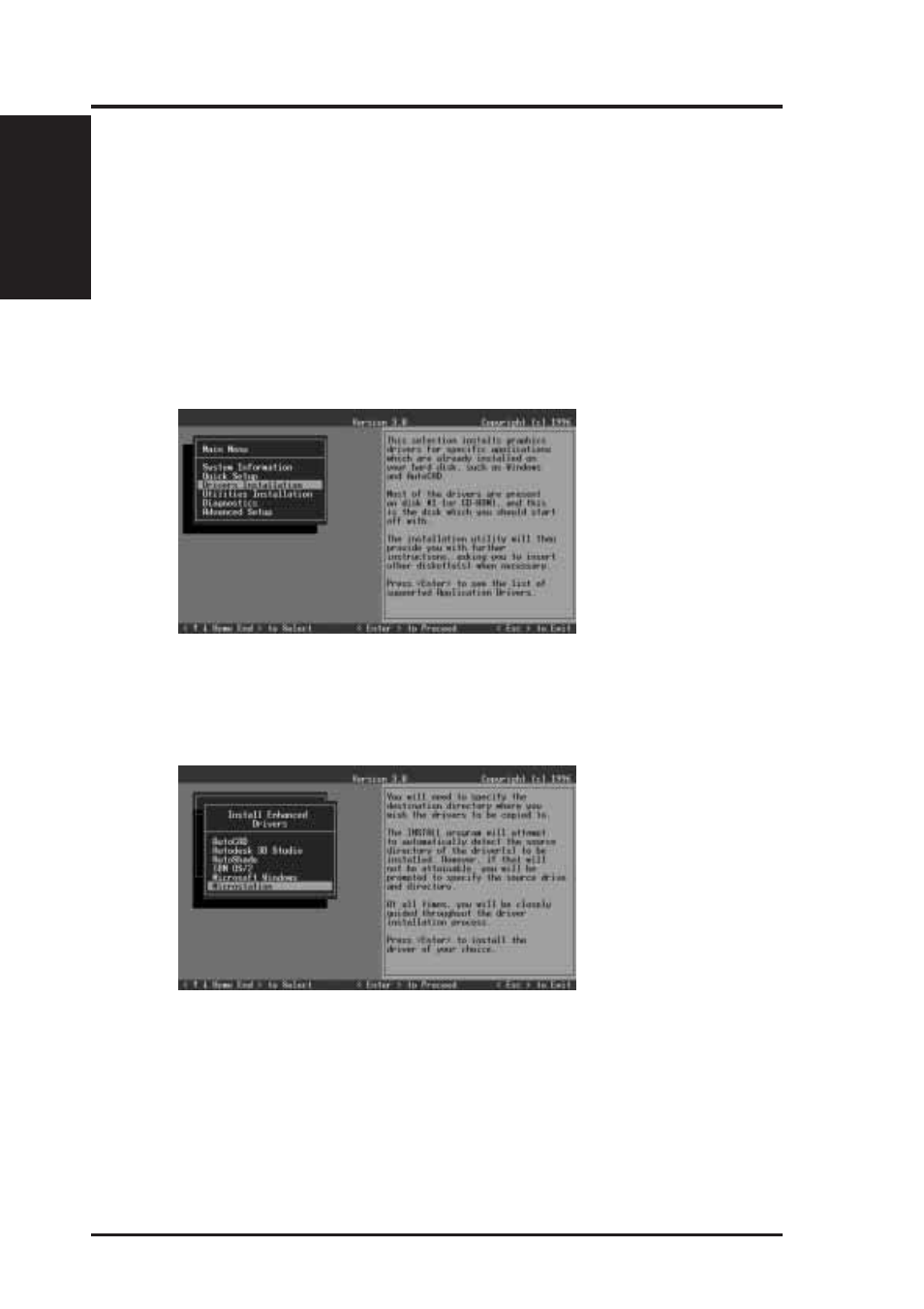 Xi. other video drivers, Microstation video driver installation | Asus TX97-XV User Manual | Page 90 / 98