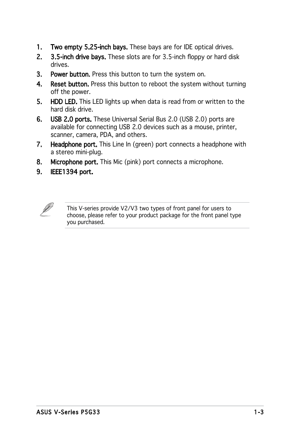 Asus V3-P5G33 User Manual | Page 13 / 103