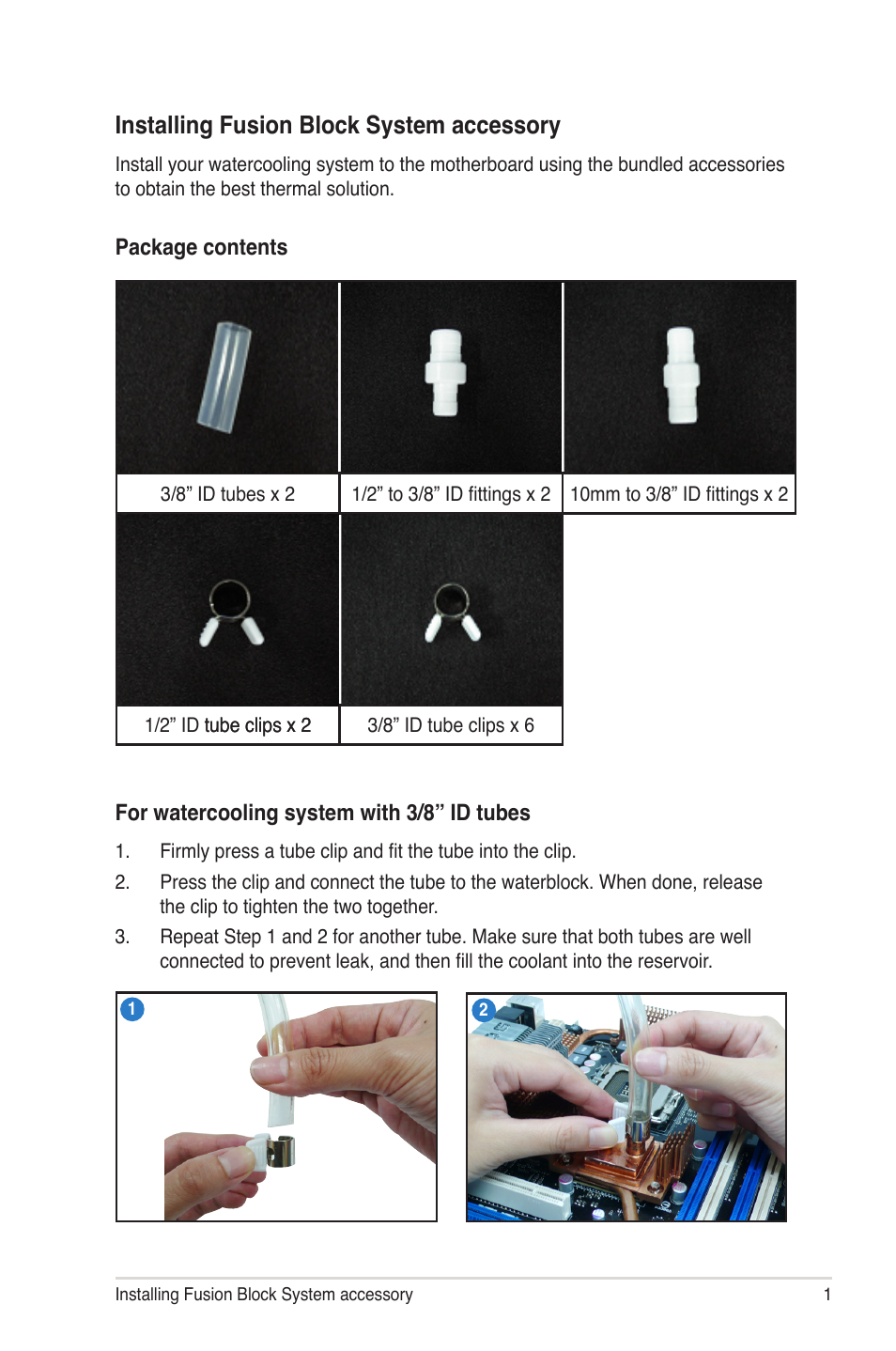 Asus Blitz Formula (Special Edition) User Manual | 2 pages