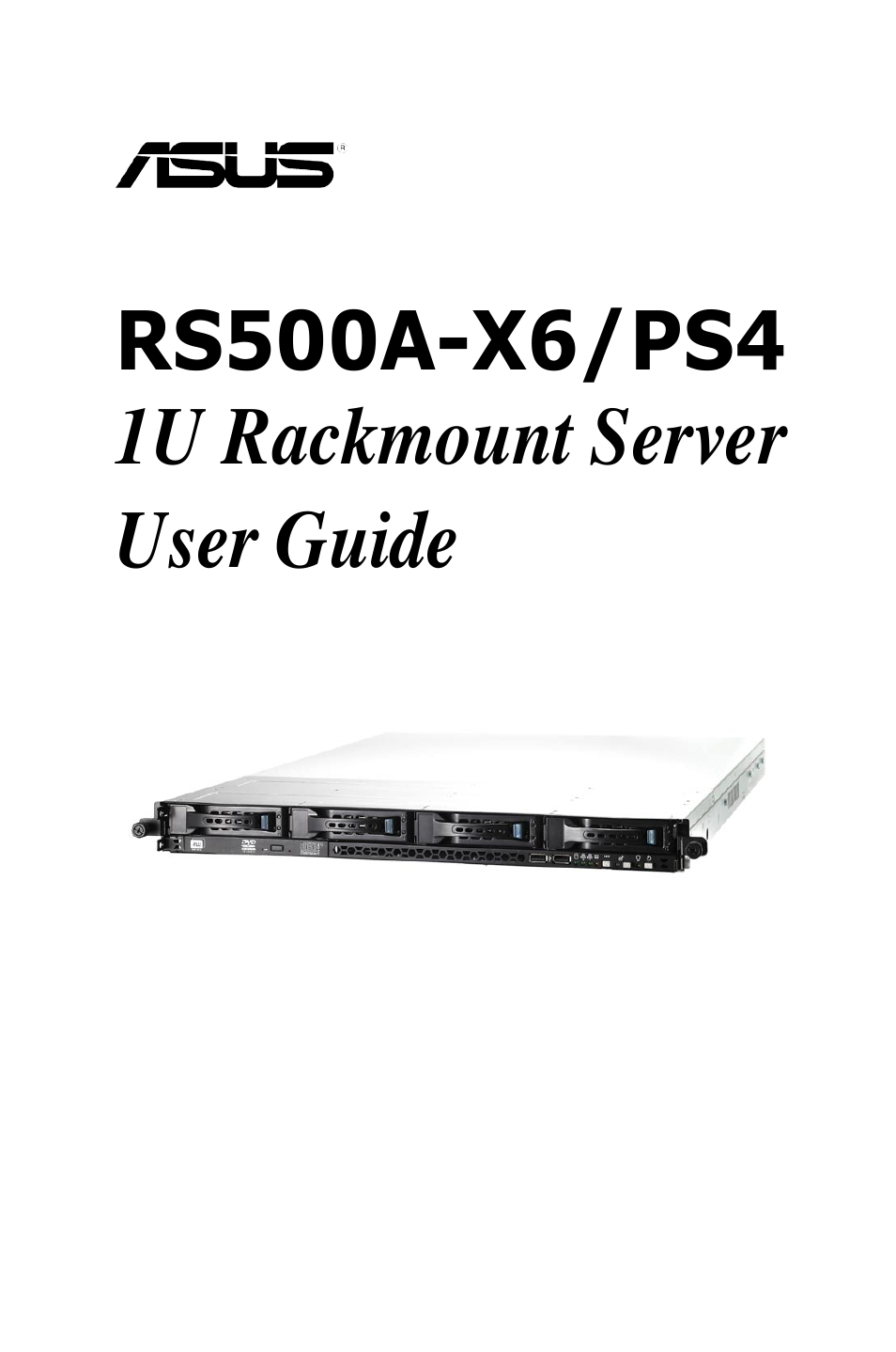 Asus RS500A-X6/PS4 User Manual | 146 pages