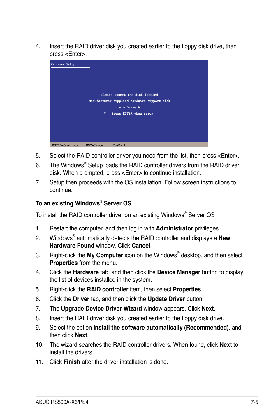 Asus RS500A-X6/PS4 User Manual | Page 123 / 146