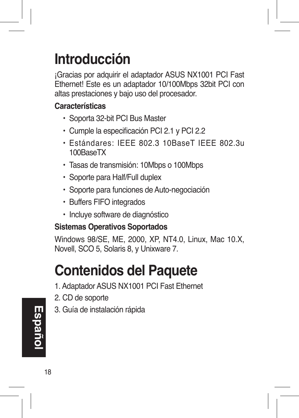 Asus NX1001 User Manual | Page 18 / 44