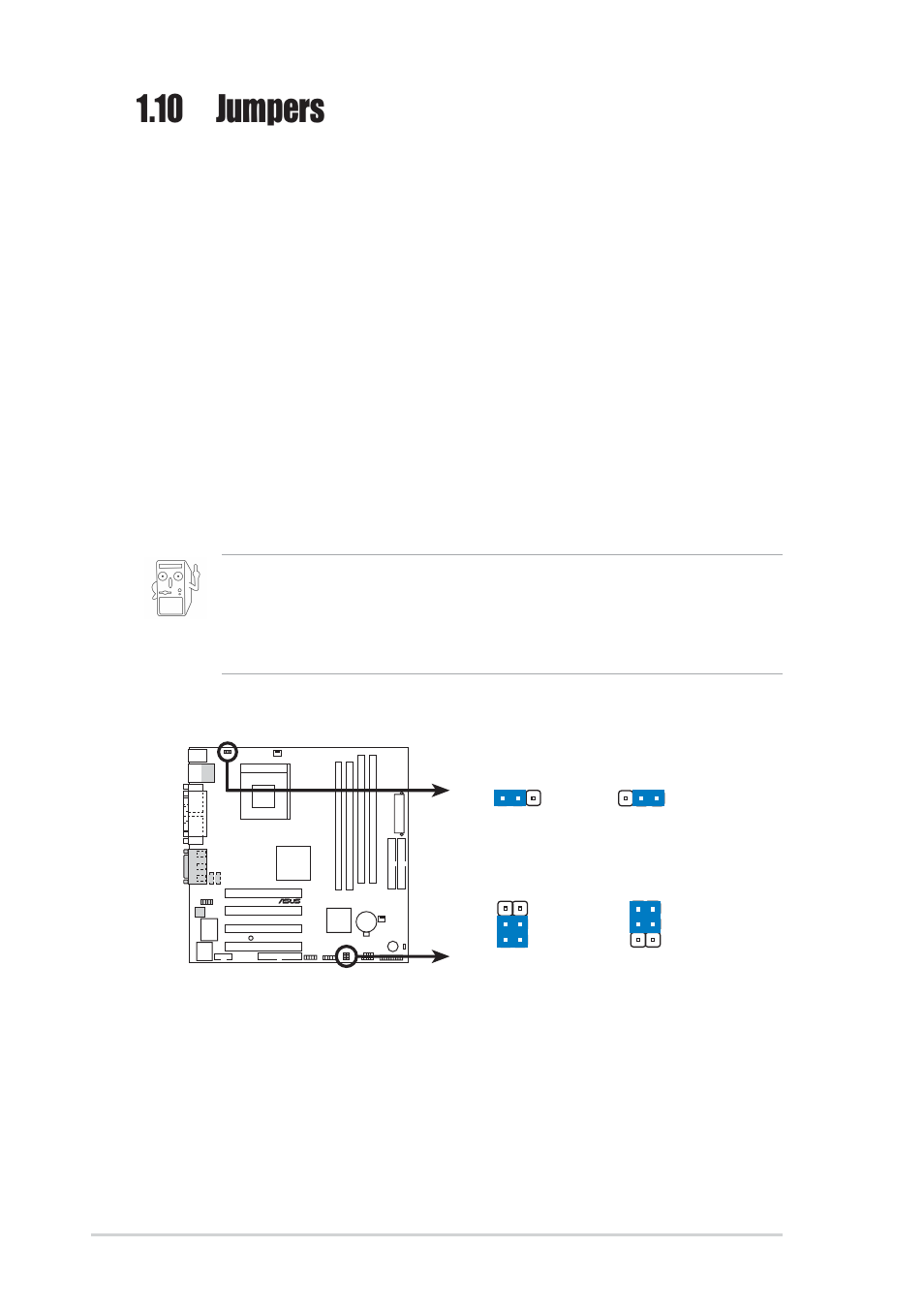 10 jumpers | Asus A7S266-VM/U2 User Manual | Page 22 / 60