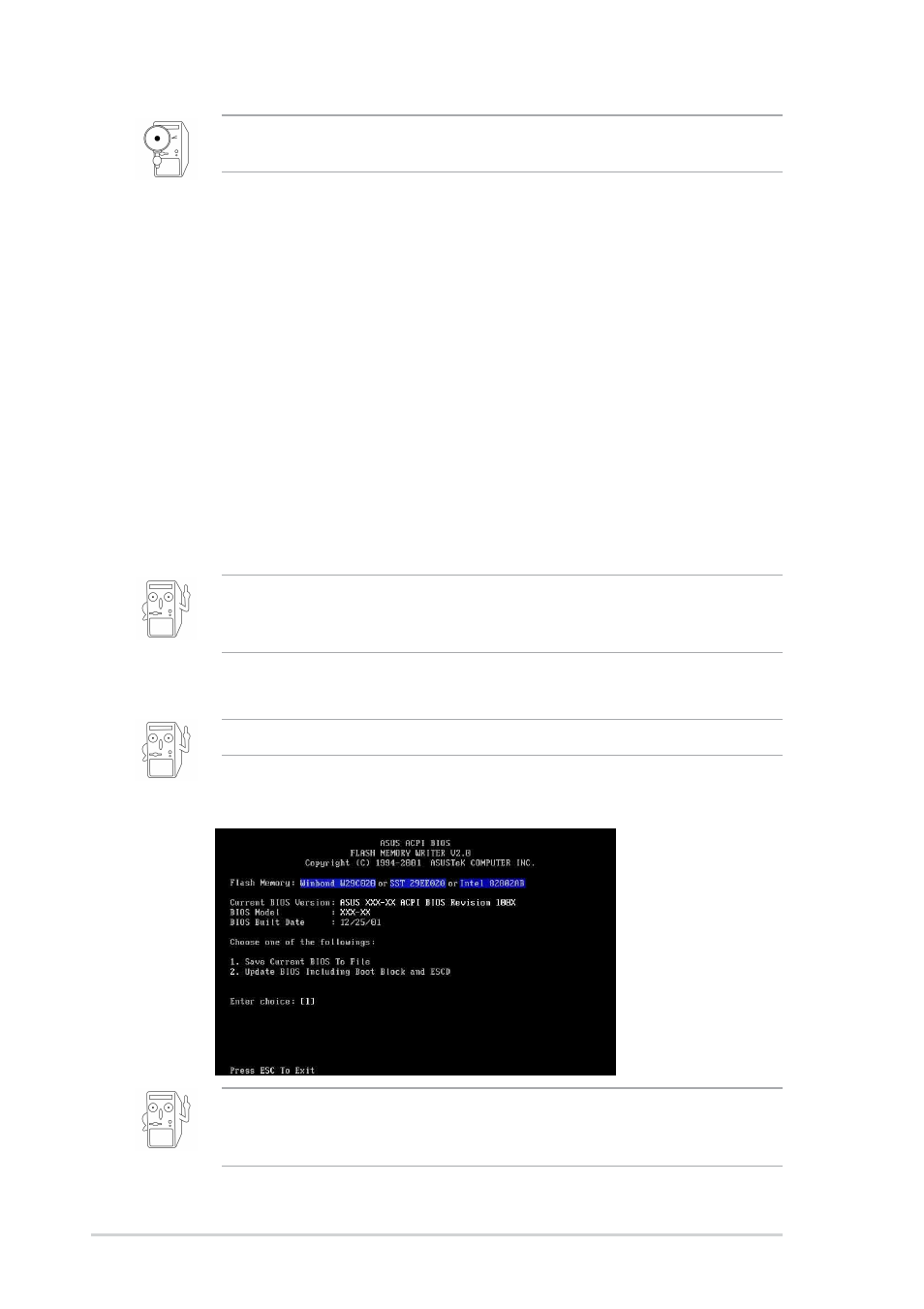 2 using aflash to update the bios, Creating a bootable disk | Asus A7S266-VM/U2 User Manual | Page 34 / 60