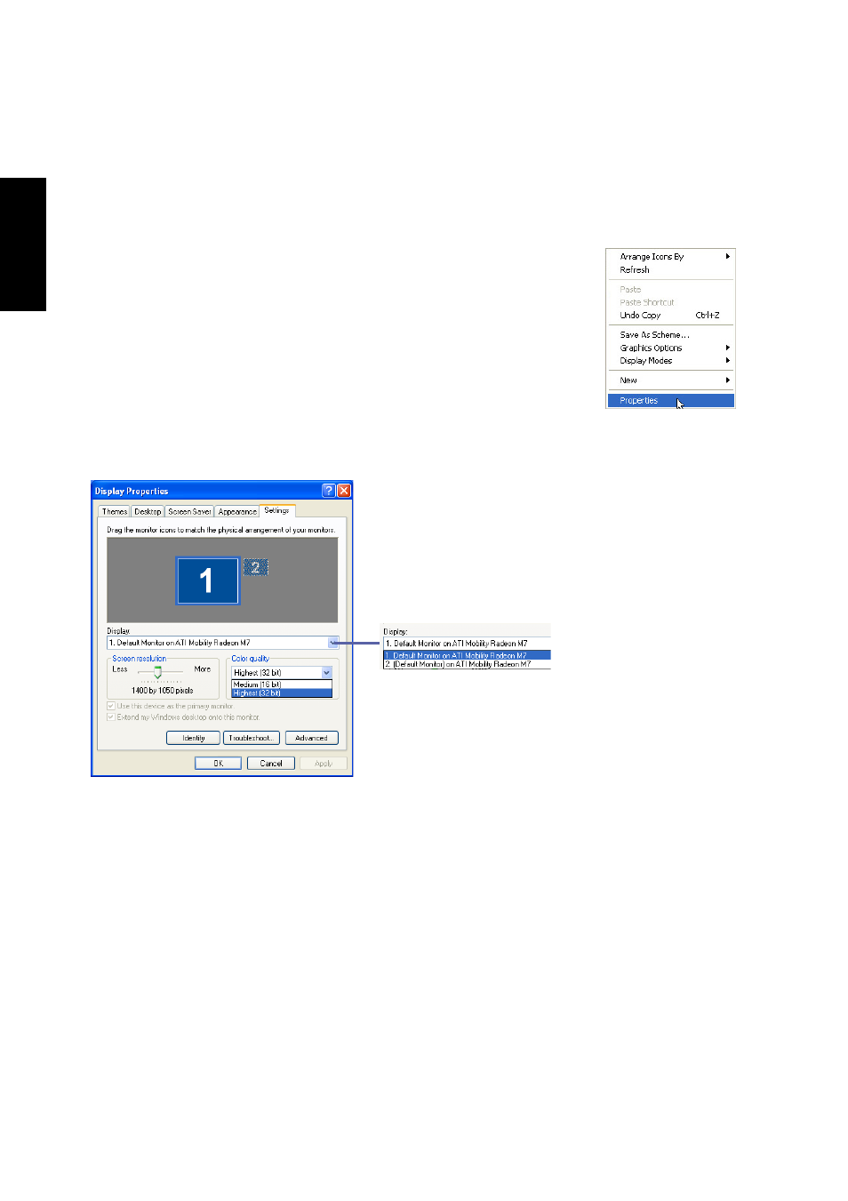 Display settings for windows xp | Asus L3S User Manual | Page 10 / 84